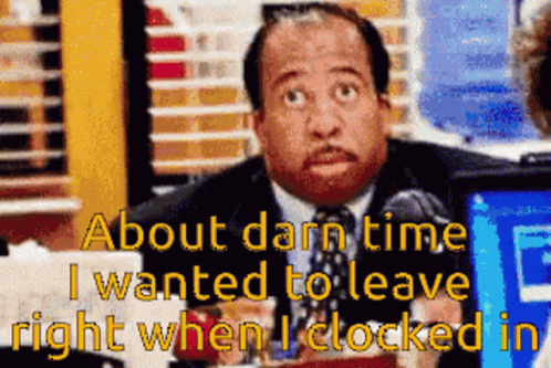 Leslie David Baker Leaving Work GIF