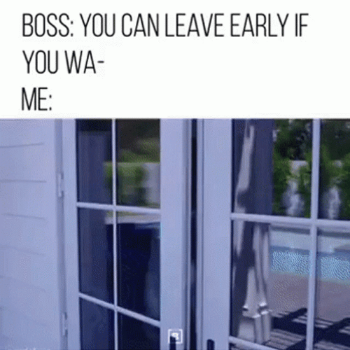 Leaving Work Early Fell Off GIF