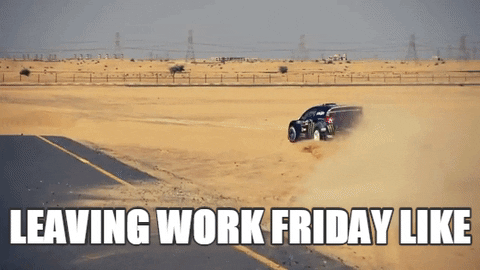 Leaving Work On Friday Car Drifting GIF