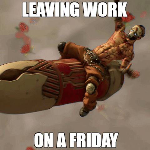 Leaving Work On Friday Video Game GIF