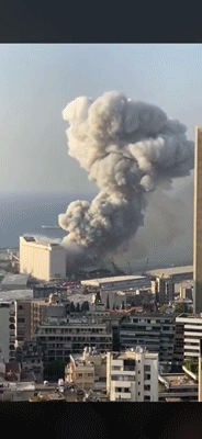 Lebanon Beirut City Bomb Explosion GIF