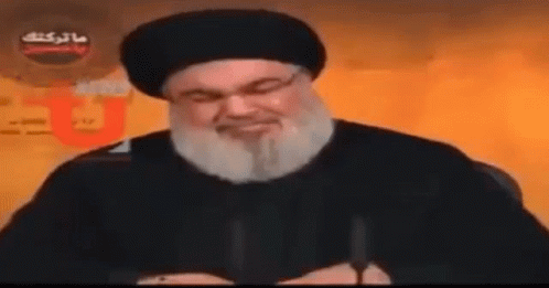 Lebanon Hezbollah Sayyed Nasrallah Laughing GIF