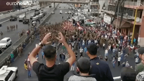 Lebanon Protest Clapping GIF
