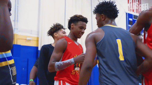 Lebron Bronny James Jr Hugging Opposing Team GIF