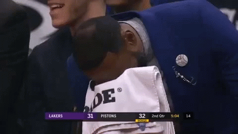 Lebron Crying Sobbing Towel GIF