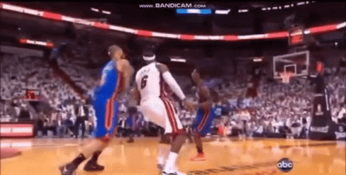 Lebron Flop Over Reaction GIF