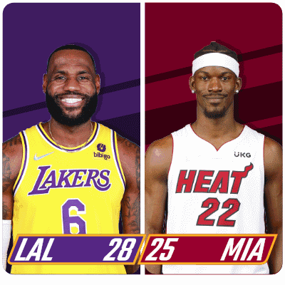 LeBron James And Mia Lakers Heat GIF