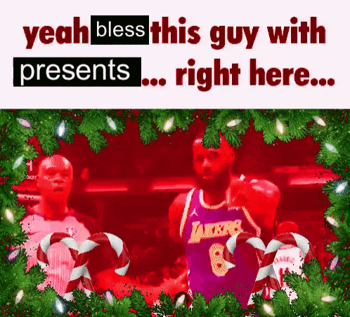Lebron James Christmas Meme GIF
