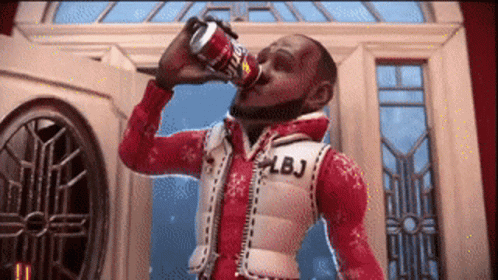 Lebron James Drinking Sprite Cranberry GIF