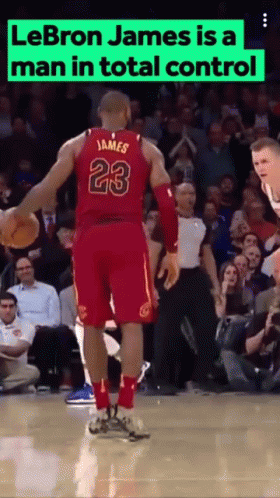 Lebron James Is A Man In Total Control In A Basketball Game GIF