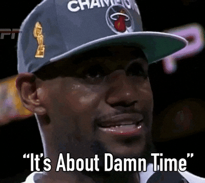 Lebron James It Is Finished It's About Time GIF