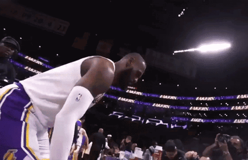 Lebron James Powder In The Air GIF