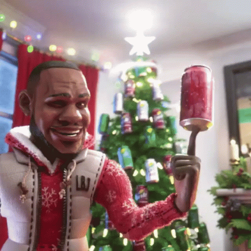 Lebron James Spinning Sprite Cranberry Can On Fingertip GIF