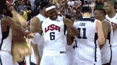 Lebron James With Team Usa Basketball GIF