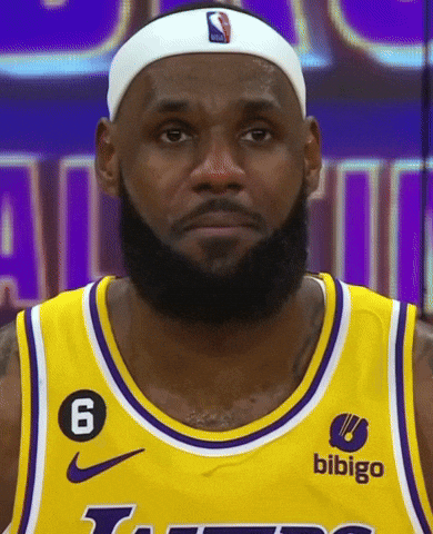 Lebron Missing Dunk Disappointed Face GIF
