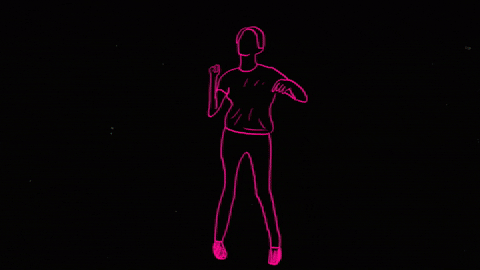 Led Lights Girl Just Dance GIF