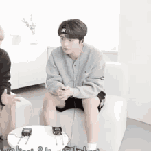 Lee Know Coughing GIF