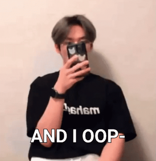 Lee Know Oop Reaction On His Viral Video GIF