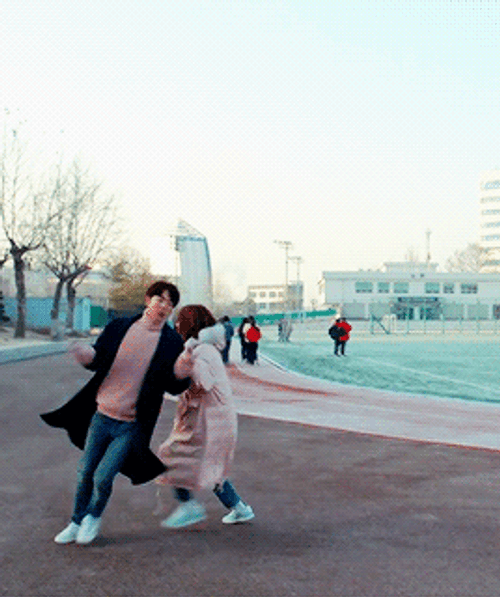 Lee Sung And Nam Joo Running GIF