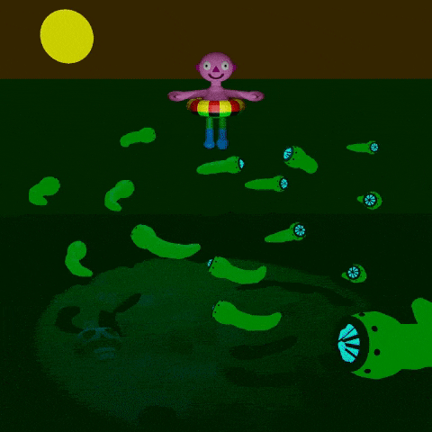 Leech Lovely Day For A Swim GIF