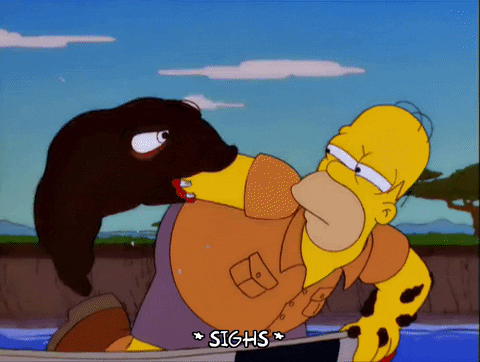 Leech On Homer's Arm GIF