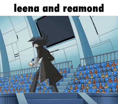Leena and Reamond Standing in Front of Crowd