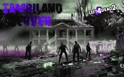 Left 4 Dead 2 Poster Zombies Walking Outside