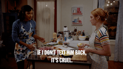 Left On Read Don't Text Him Back GIF