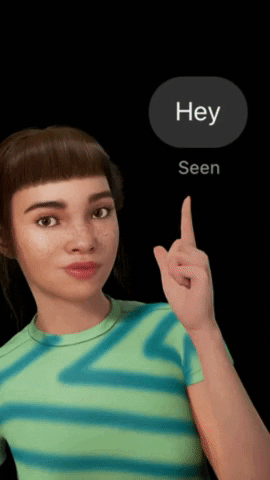 Left On Read Hey Message GIF