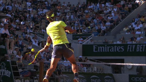 Lefty Man Got The Talent Tennis GIF