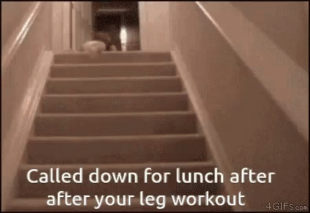 Leg Day Baby Fell Down Stairs GIF