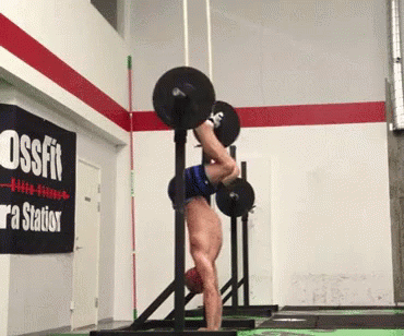 Leg Day Pressed Up Handstand GIF