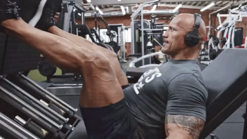 Leg Day Pull Ups Dwayne Johnson GIF