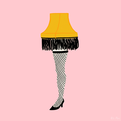 Leg Lampshade Lights On Off GIF