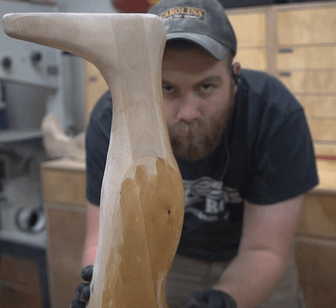 Leg Made From Wood GIF