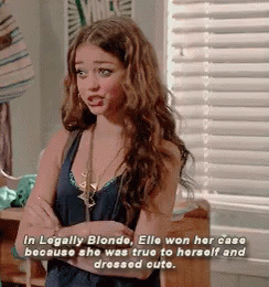 Legally Blonde Serious Sarah Hyland GIF