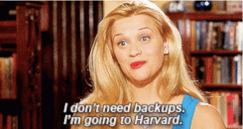 Legally Blonde Reese Witherspoon I Dont Need Backups GIF