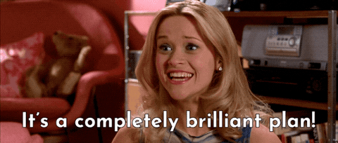 Legally Blonde Reese Witherspoon Brilliant Plan GIF