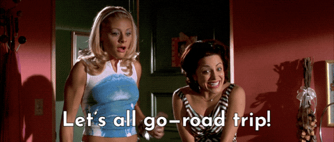 Legally Blonde Reese Witherspoon Lets All Go Roadtrip GIF