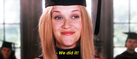 Legally Blonde Reese Witherspoon We Did It GIF