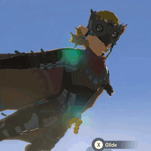 Legend Of Zelda Tears Of The Kingdom Air Gliding GIF