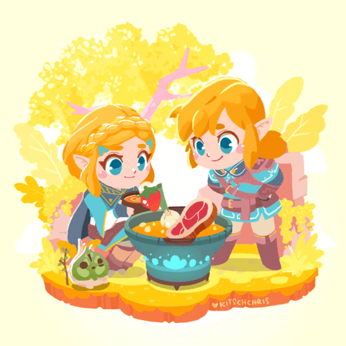 Legend Of Zelda Tears Of The Kingdom Chibi Version GIF
