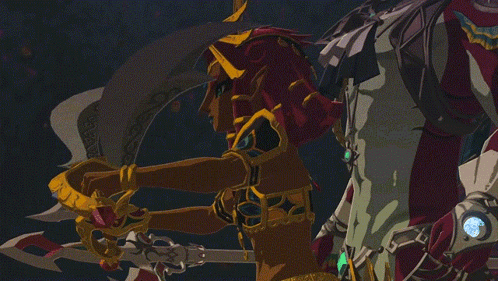 Legend Of Zelda Tears Of The Kingdom Sidon Being Chased GIF