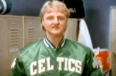 Legendary Boston Celtics Player Larry Bird GIF