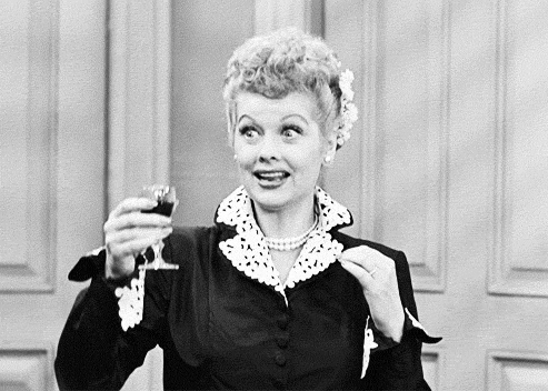 Legendary Lucille Ball Drinking Wine GIF