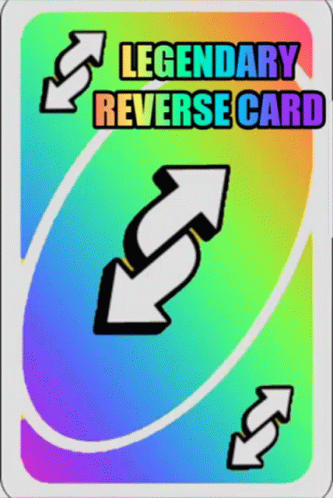 Legendary Reverse Card With Two Arrows