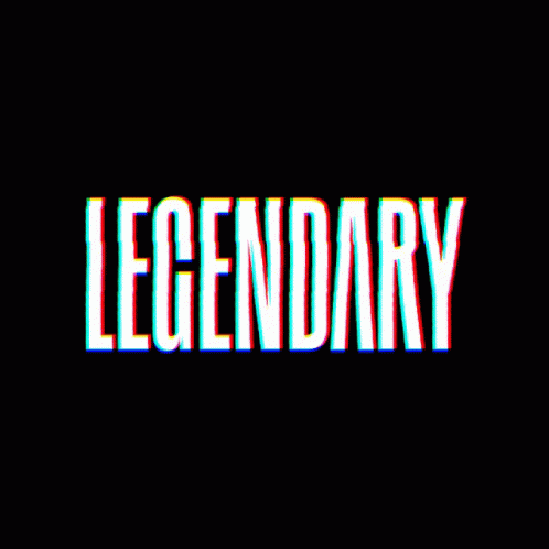 Legendary Word with Glitch Effect