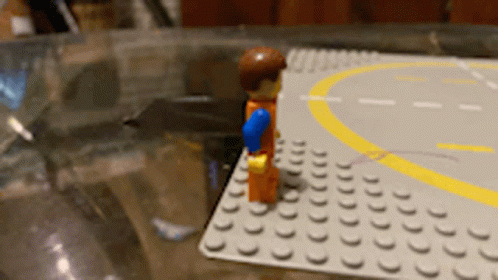 Lego Men Table Fight GIF