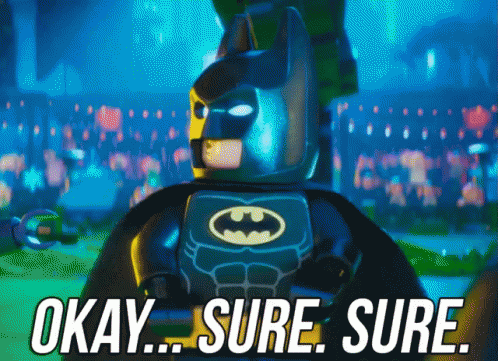 Lego Batman Okay Sure GIF