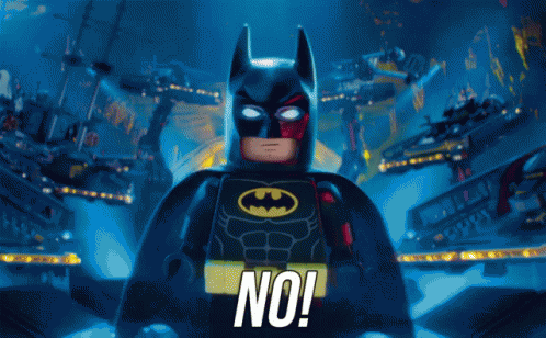 Lego Batman Said No GIF
